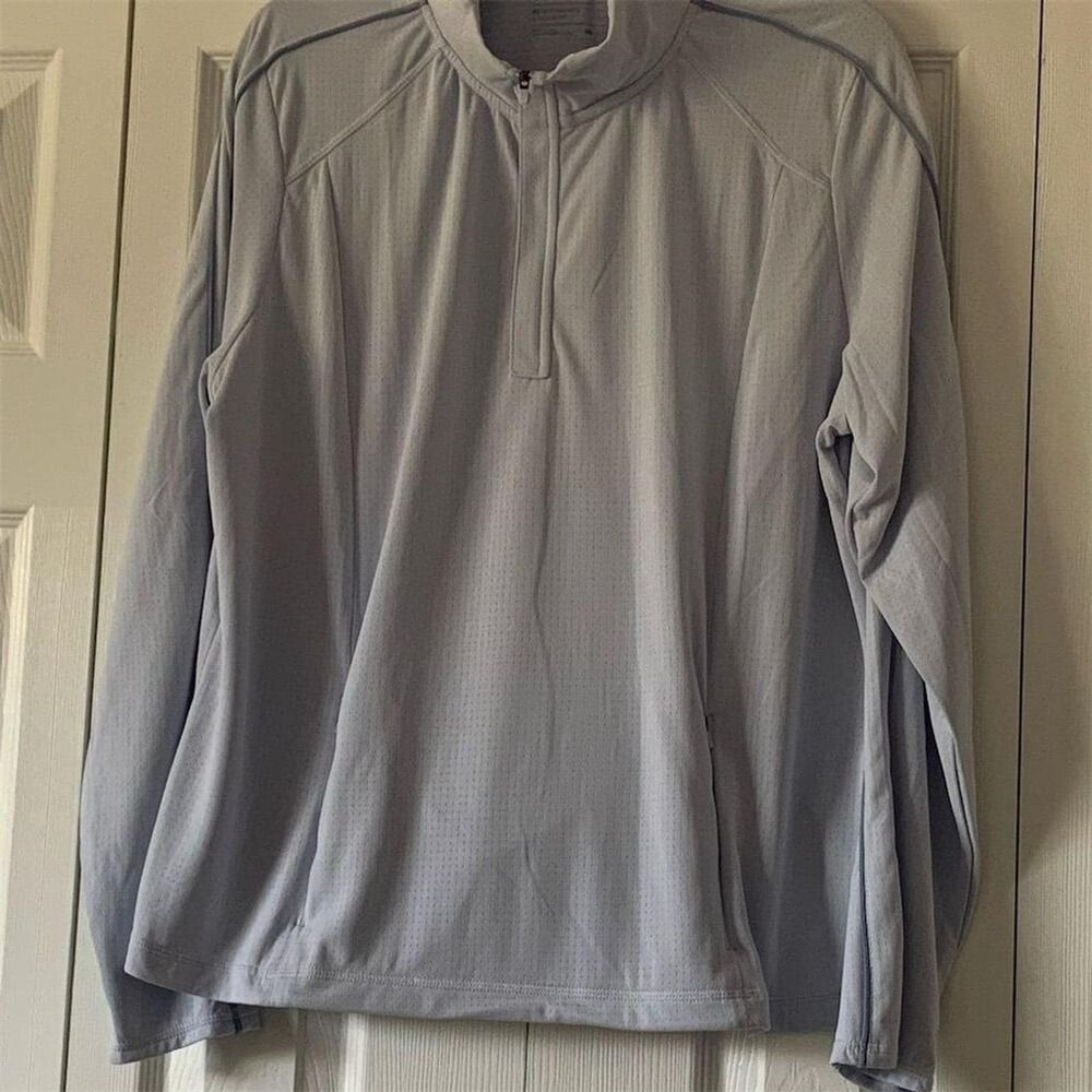 Mondetta women's 1/4 Zip Pullover Blue 2XL Long‎ Sleeve Lightweight